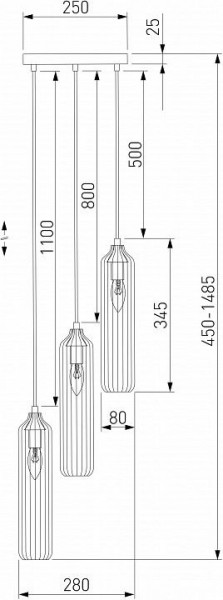 Подвесной светильник Eurosvet Siesta 50252/3 хром в Коротчаево - korotchaevo.mebel24.online | фото 5