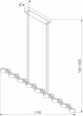 Подвесной светильник Eurosvet Tapioca 90332/17 черный в Коротчаево - korotchaevo.mebel24.online | фото 6