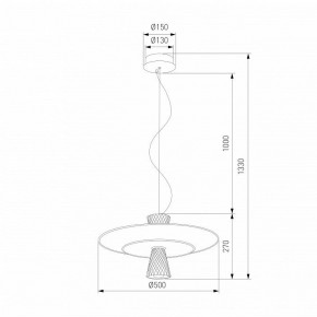 Подвесной светильник Eurosvet Titania 40029/1 LED белый в Коротчаево - korotchaevo.mebel24.online | фото 4