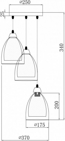 Подвесной светильник Freya Astery FR5375PL-03CH2 в Коротчаево - korotchaevo.mebel24.online | фото 4