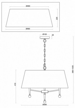 Подвесной светильник Freya Rosemary FR2190PL-05N1 в Коротчаево - korotchaevo.mebel24.online | фото 5