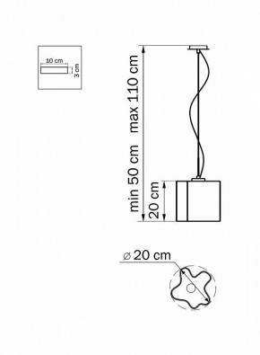 Подвесной светильник Lightstar Nubi 802110 в Коротчаево - korotchaevo.mebel24.online | фото 3