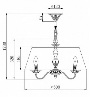 Подвесной светильник Maytoni Bouquet ARM023-PL-03-S в Коротчаево - korotchaevo.mebel24.online | фото 4