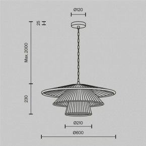 Подвесной светильник Maytoni Costa MOD394PL-01BS1 в Коротчаево - korotchaevo.mebel24.online | фото 5