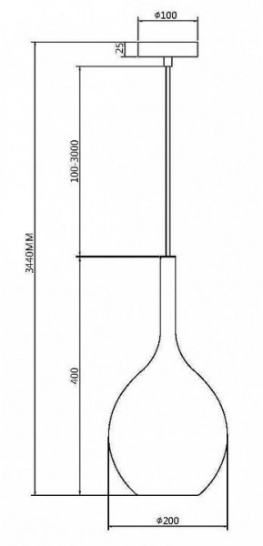 Подвесной светильник Maytoni Duality MOD271PL-01B1 в Коротчаево - korotchaevo.mebel24.online | фото 4