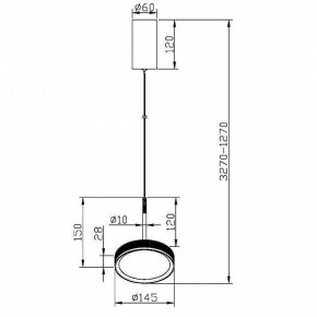 Подвесной светильник Maytoni El MOD041PL-L15G3K в Коротчаево - korotchaevo.mebel24.online | фото 4