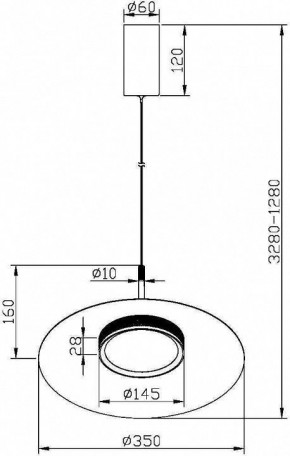 Подвесной светильник Maytoni Halo MOD041PL-L15B3K1 в Коротчаево - korotchaevo.mebel24.online | фото 5