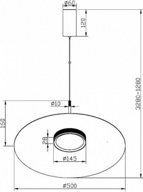Подвесной светильник Maytoni Halo MOD041PL-L15W3K1 в Коротчаево - korotchaevo.mebel24.online | фото 4