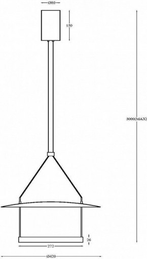 Подвесной светильник Maytoni Halo MOD280PL-L23B3K в Коротчаево - korotchaevo.mebel24.online | фото 4