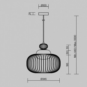 Подвесной светильник Maytoni Levitation MOD376PL-01G в Коротчаево - korotchaevo.mebel24.online | фото 5