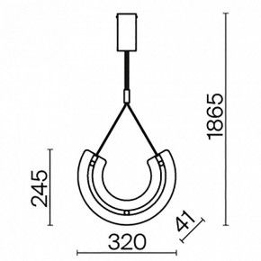 Подвесной светильник Maytoni Maya P091PL-L18G3K1 в Коротчаево - korotchaevo.mebel24.online | фото 5