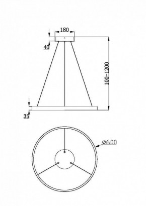 Подвесной светильник Maytoni Rim MOD058PL-L32BK в Коротчаево - korotchaevo.mebel24.online | фото 2