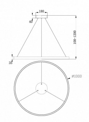 Подвесной светильник Maytoni Rim MOD058PL-L54BS4K в Коротчаево - korotchaevo.mebel24.online | фото 4