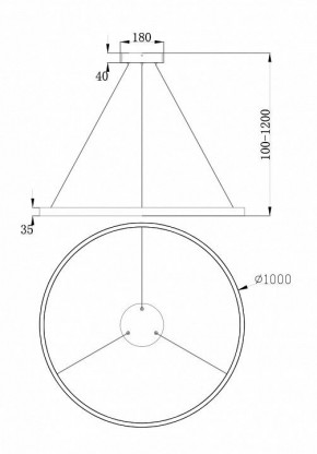 Подвесной светильник Maytoni Rim MOD058PL-L54W4K в Коротчаево - korotchaevo.mebel24.online | фото 4