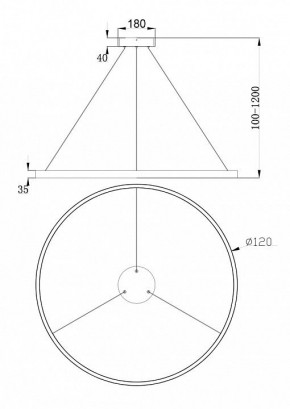 Подвесной светильник Maytoni Rim MOD058PL-L65BS4K в Коротчаево - korotchaevo.mebel24.online | фото 5