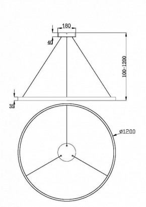 Подвесной светильник Maytoni Rim MOD058PL-L65BSK в Коротчаево - korotchaevo.mebel24.online | фото 4
