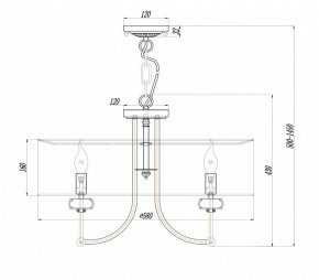 Подвесной светильник Maytoni Roma ARM006PL-06G в Коротчаево - korotchaevo.mebel24.online | фото 3