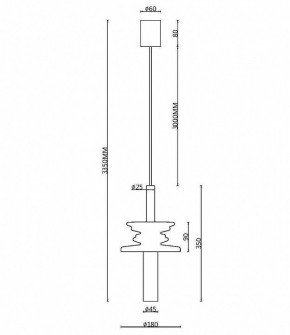 Подвесной светильник Maytoni Sound Wave MOD255PL-01B2 в Коротчаево - korotchaevo.mebel24.online | фото 4