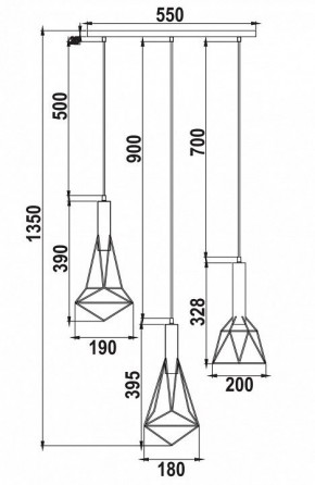 Подвесной светильник Maytoni Spider T021-03-B в Коротчаево - korotchaevo.mebel24.online | фото 6