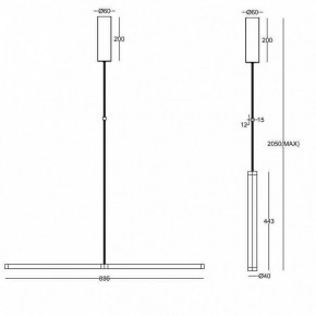 Подвесной светильник Maytoni Supersymmetry P096PL-L11BK1 в Коротчаево - korotchaevo.mebel24.online | фото 4