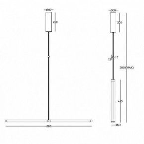 Подвесной светильник Maytoni Supersymmetry P096PL-L11WK в Коротчаево - korotchaevo.mebel24.online | фото 8