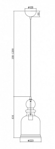 Подвесной светильник Maytoni Tone P002PL-01BZ в Коротчаево - korotchaevo.mebel24.online | фото 5