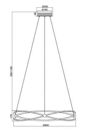 Подвесной светильник Maytoni Weave MOD062PL-L56CH3K в Коротчаево - korotchaevo.mebel24.online | фото 5