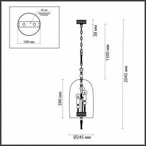 Подвесной светильник Odeon Light Bell 4892/3 в Коротчаево - korotchaevo.mebel24.online | фото 6