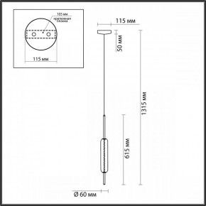 Подвесной светильник Odeon Light Reeds 4794/12L в Коротчаево - korotchaevo.mebel24.online | фото 4