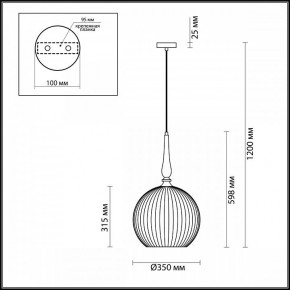 Подвесной светильник Odeon Light Runga 4765/1 в Коротчаево - korotchaevo.mebel24.online | фото 7