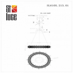 Подвесной светильник ST-Luce Lucchero SL6105.213.01 в Коротчаево - korotchaevo.mebel24.online | фото 6