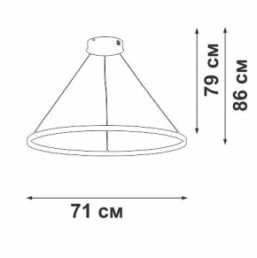 Подвесной светильник Vitaluce V2516 V2516-8/3S в Коротчаево - korotchaevo.mebel24.online | фото 3