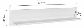 Полка навесная Бэль 10.107 в Коротчаево - korotchaevo.mebel24.online | фото 5