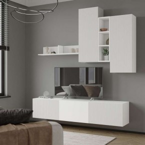 Полка навесная Сириния белый/МДФ белый снег в Коротчаево - korotchaevo.mebel24.online | фото 2