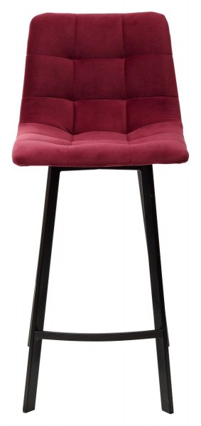 Полубарный стул CHILLI-QB SQUARE винный #16, велюр / черный каркас (H=66cm) М-City в Коротчаево - korotchaevo.mebel24.online | фото