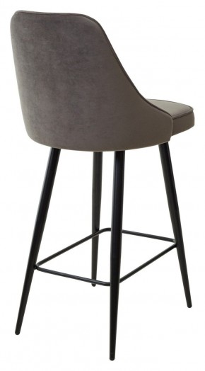 Полубарный стул NEPAL-PB ГРАФИТ #14, велюр/ черный каркас (H=68cm) М-City в Коротчаево - korotchaevo.mebel24.online | фото 4