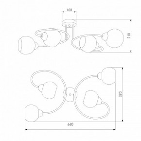 Потолочная люстра Eurosvet Tulia 30136/4 хром в Коротчаево - korotchaevo.mebel24.online | фото 3