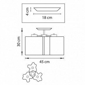 Потолочная люстра Lightstar Nubi 802037 в Коротчаево - korotchaevo.mebel24.online | фото 2