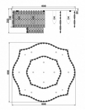 Потолочная люстра Maytoni Dune DIA005CL-10CH в Коротчаево - korotchaevo.mebel24.online | фото 2