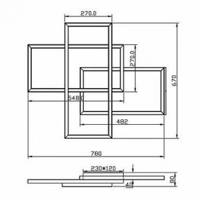 Потолочная люстра Maytoni Line MOD016CL-L80BK в Коротчаево - korotchaevo.mebel24.online | фото 2