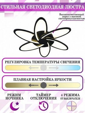 Потолочная люстра Natali Kovaltseva High-Tech Led Lamps HIGH-TECH LED LAMPS 82008 BLACK в Коротчаево - korotchaevo.mebel24.online | фото 5