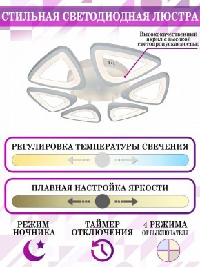 Потолочная люстра Natali Kovaltseva Smart home LED LAMPS 81216 в Коротчаево - korotchaevo.mebel24.online | фото 5