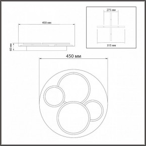 Потолочная люстра Sonex Pine 7734/60L в Коротчаево - korotchaevo.mebel24.online | фото 9