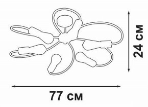 Потолочная люстра Vitaluce V3076 V3076-1/6PL в Коротчаево - korotchaevo.mebel24.online | фото 5
