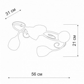 Потолочная люстра Vitaluce V3269 V3269-3/4PL в Коротчаево - korotchaevo.mebel24.online | фото 2