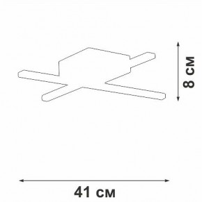 Потолочная люстра Vitaluce V3801 V3801-0/2PL в Коротчаево - korotchaevo.mebel24.online | фото 2