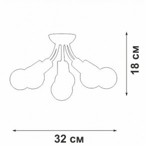 Потолочная люстра Vitaluce V3927 V3927-0/6PL в Коротчаево - korotchaevo.mebel24.online | фото 6