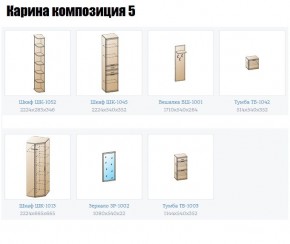 Прихожая Карина (модульная) в Коротчаево - korotchaevo.mebel24.online | фото 2
