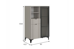 РИЧ Комод 2 со стеклом в Коротчаево - korotchaevo.mebel24.online | фото 2