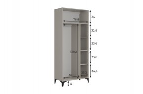 РИЧ Шкаф двухдверный в Коротчаево - korotchaevo.mebel24.online | фото 3